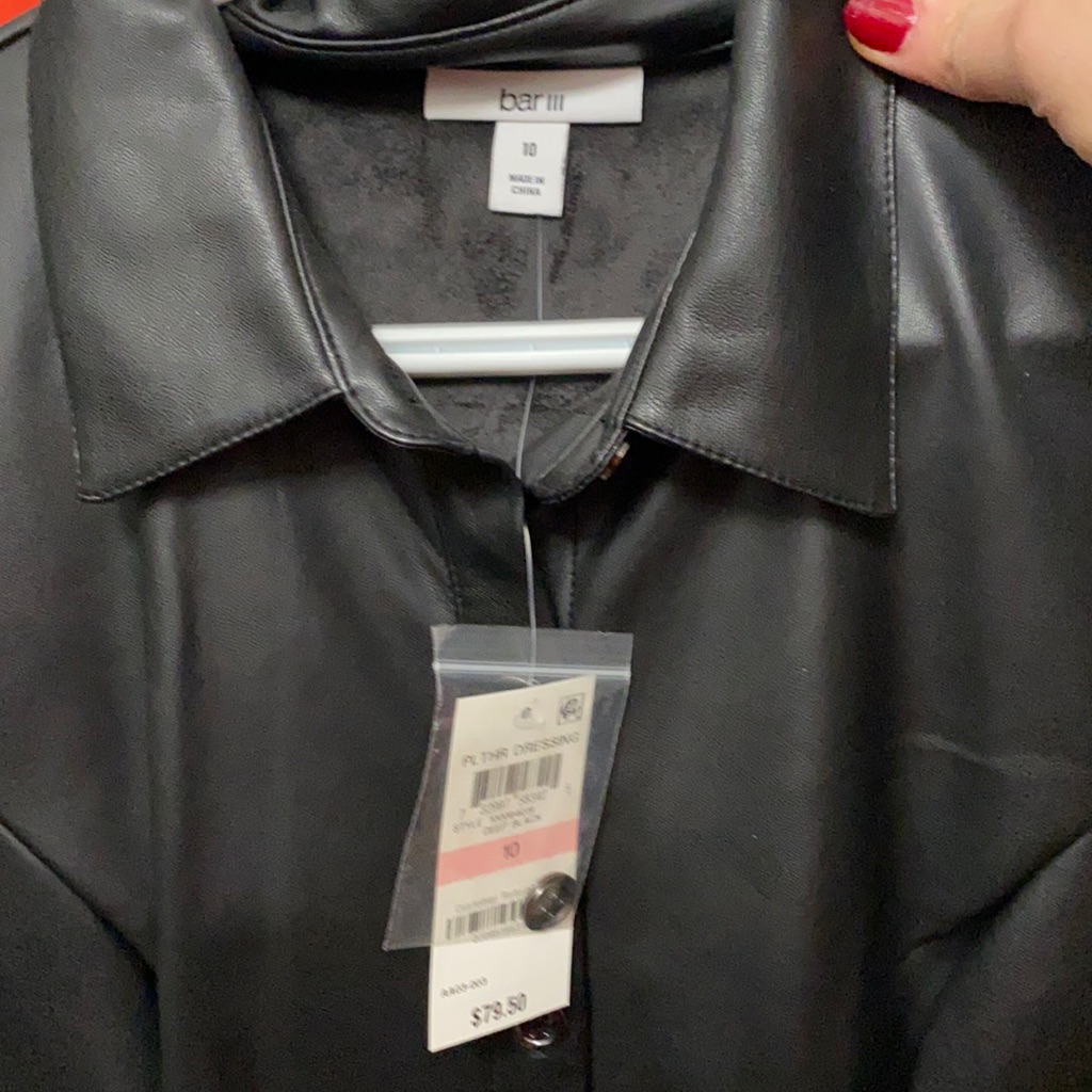 Leather Faux Mod Dress